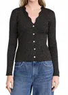 Rails Dita Cardigan In Gold Lurex In Black