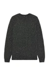 Rails Donovan Crewneck Sweater Graphite In Charcoal