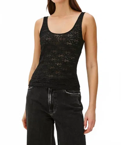 Rails Donya Scoopneck Tank Top In Black Lace In Multi