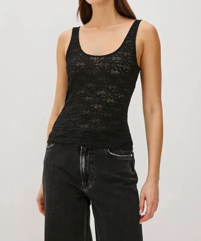 Rails Donya Scoopneck Tank Top In Black Lace In Multi