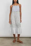 Rails Dora Dress In Floral Gingham In Gray