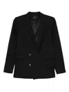 Rails Double-breasted Blazer In Black