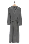 Rails Dru Long Sleeve Tie Waist Sweater Dress In Gray