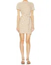 Rails Edie Striped Wrap Mini Dress In Multi