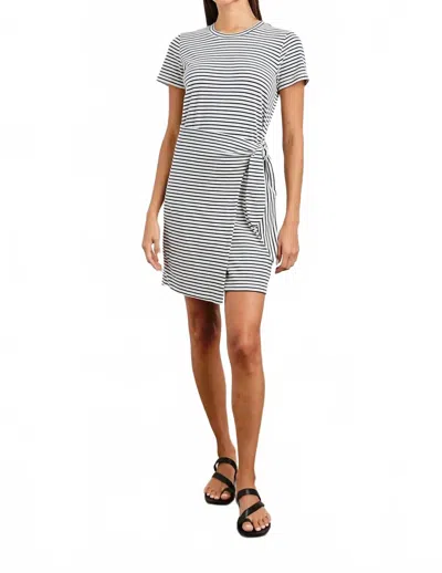 Rails Edie Dress In Ivory Navy Micro Stripe In Gray