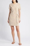 RAILS EDIE STRIPE TIE WAIST T-SHIRT DRESS