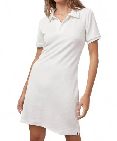 Rails Elana Terry Cloth Polo Dress In White