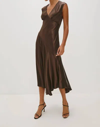 Rails Eleni Midi Dress In Espresso In Brown