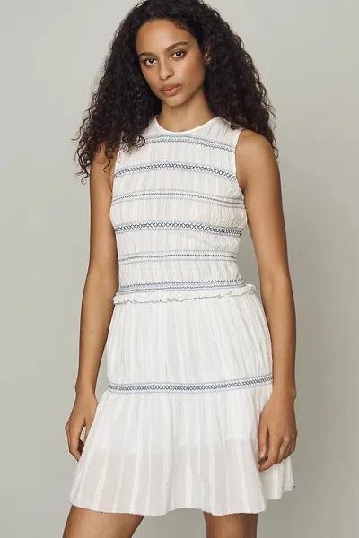 Rails Elia 100% Cotton Mini Dress In White