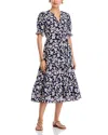 Rails Eliana Print Tiered Midi Dress In Animal Print