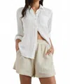 Rails Leighton High Waist Short In Flax In White