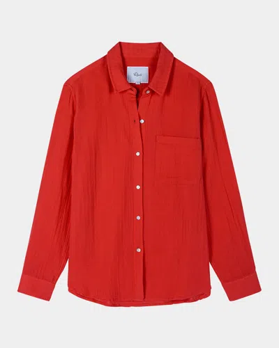 RAILS ELLIS GAUZE BUTTON-FRONT SHIRT