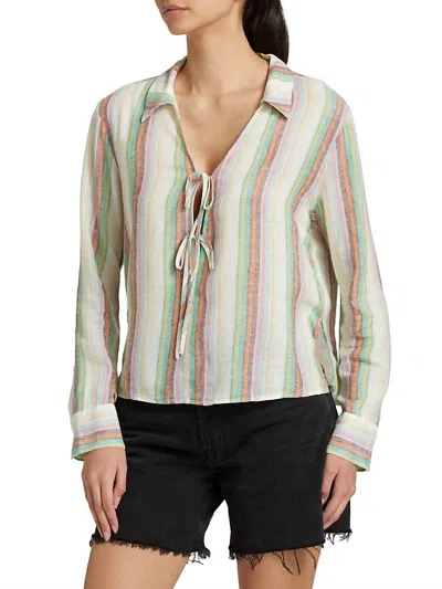 Rails Elm Top In Palais Stripe In Multi