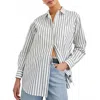 Rails Elsa Shirt In Chalk Slate Stripe