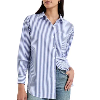 Rails Elsa Shirt In Marina White In Blue