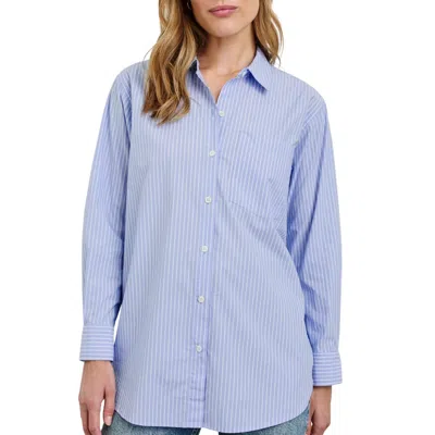 Rails Elsa Shirt In Oxford White In Blue