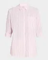 Rails Elsa Stripe Cotton Button-up Shirt In Cherry Blossom Stri