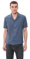 Rails Ely Shirt Navy Multi Stripe In Blue