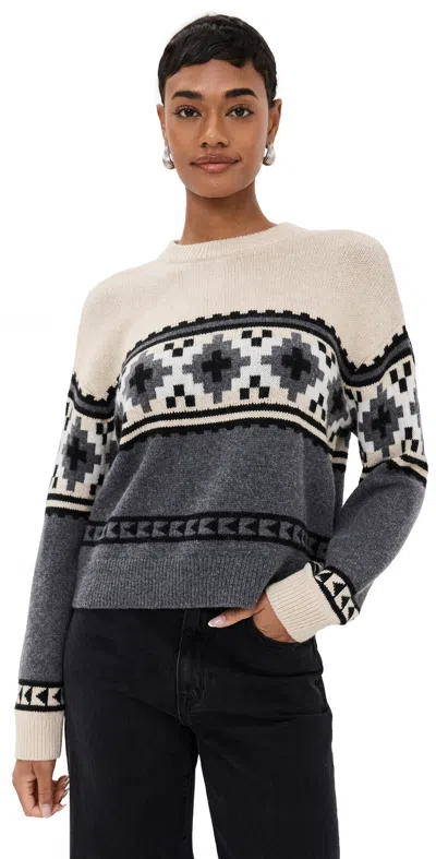 Rails Emma Sweater Heather Fair Isle In Neutrals