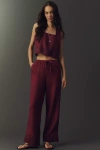 Rails Emmie Linen Drawstring Pants In Pink
