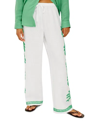 Rails Emmie Linen Drawstring Pants In White