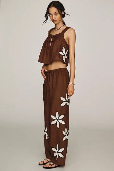Rails Emmie Linen Pants In Brown