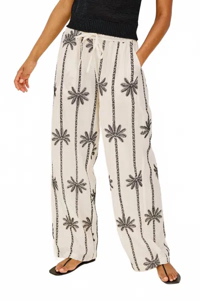Rails Emmie Pant In Embroidered Palms In Multi