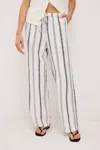 Rails Emmie Linen Pant In Taverna Stripe In Multi