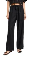 Rails Emmie Linen Pants In Black Eyelet
