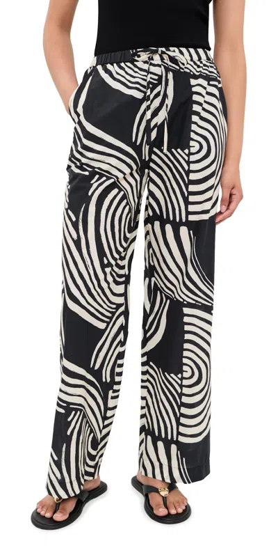 Rails Emmie Pants Onyx Waves In Black