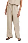 Rails Emmie Wider Leg Pant In Heathered Flax In Neutral