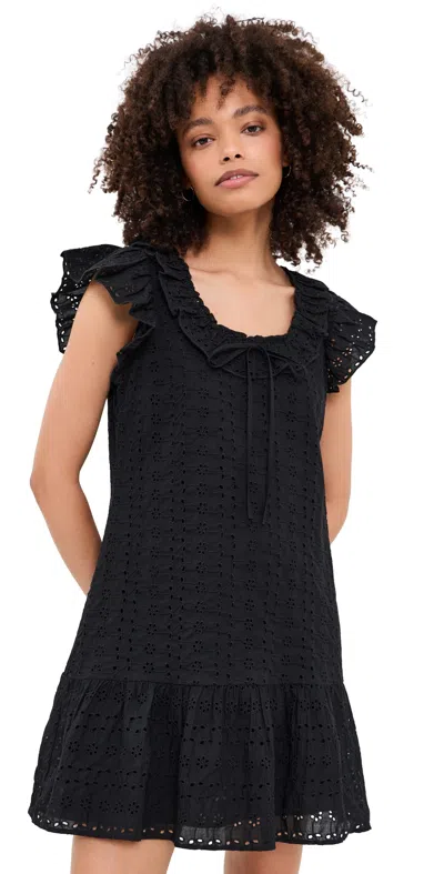 Rails Essie Dress Black Eyelet In Blue