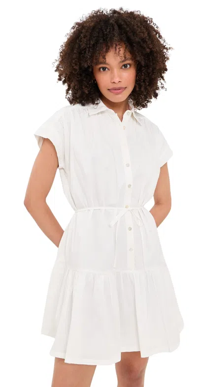Rails Evaline A-line Cotton Mini Dress In White