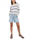 Rails Evangeline Stripe Sweater In Navy White In Blue
