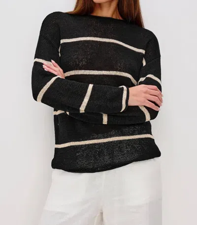 Rails Evangeline Sweater In Black/linen In Multi