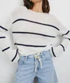 Rails Evangeline Sweater In Navy White Stripe In Neutral