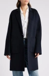 Rails Everest Brushed Wool Blend Coat In Navy