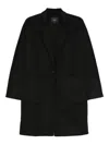 Rails Everest Patch-pocket Single-breasted Coat In Black