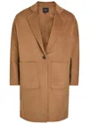 Rails Everest Single-breasted Wool-blend Coat In Brown