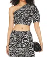 Rails Evy One Shoulder Top In Contour Lines In Multi