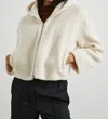 Rails Fabi Jacket In Ivory Teddy In Beige
