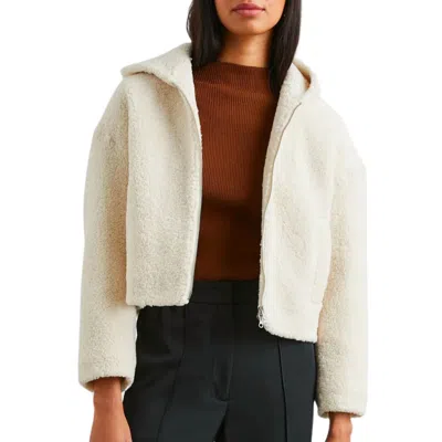 Rails Fabi Jacket In Ivory Teddy In Neutral