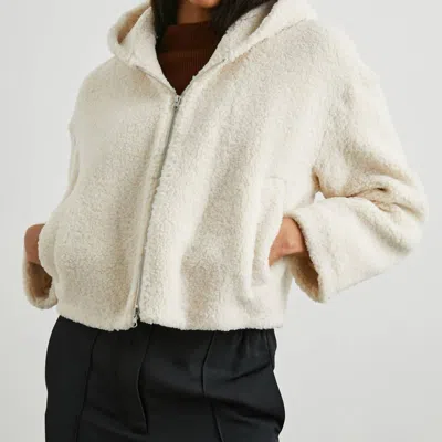 RAILS FABI JACKET IN IVORY TEDDY