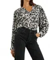 Rails Fable Blurred Cheetah Blouse In Multi