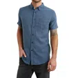 Rails Fairfax Button Up Shirt In Sea Blue In Multi