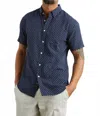 Rails Fairfax Shirt In Polygon Micro Navy In Blue