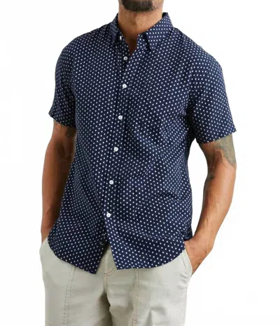 Rails Fairfax Shirt In Polygon Micro Navy In Blue