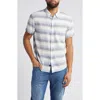 Rails Fairfax Stripe Short Sleeve Cotton Button-up Shirt In Multi