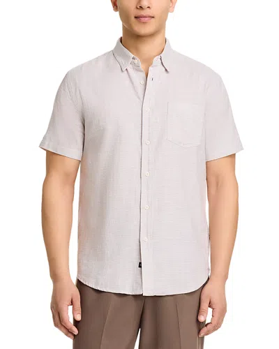 RAILS FAIRFAX TAHINI ETCH SHORT SLEEVE SHIRT