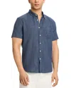 Rails Fairfax Short Sleeve Button-up Shirt In Navy Etch